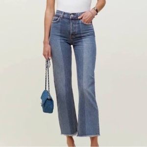 Reformation Reconstructed HighRise straight jeans